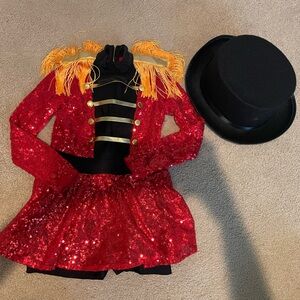 Taylor Swift Kids Ringmaster Costume - Red and Black